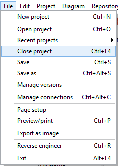 closing a project